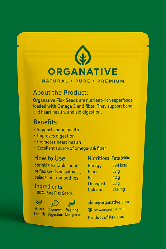 Flax Seeds • Omega-3 Boost • Digestion Support • Heart Wellness • Healthy Skin | 200 gm
