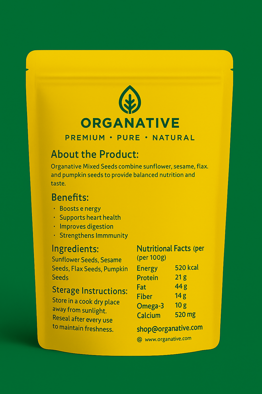 Mixed Seeds • 4-in-1 Superfood • Energy Boost • Digestion Support • Heart Wellness | 500 gm
