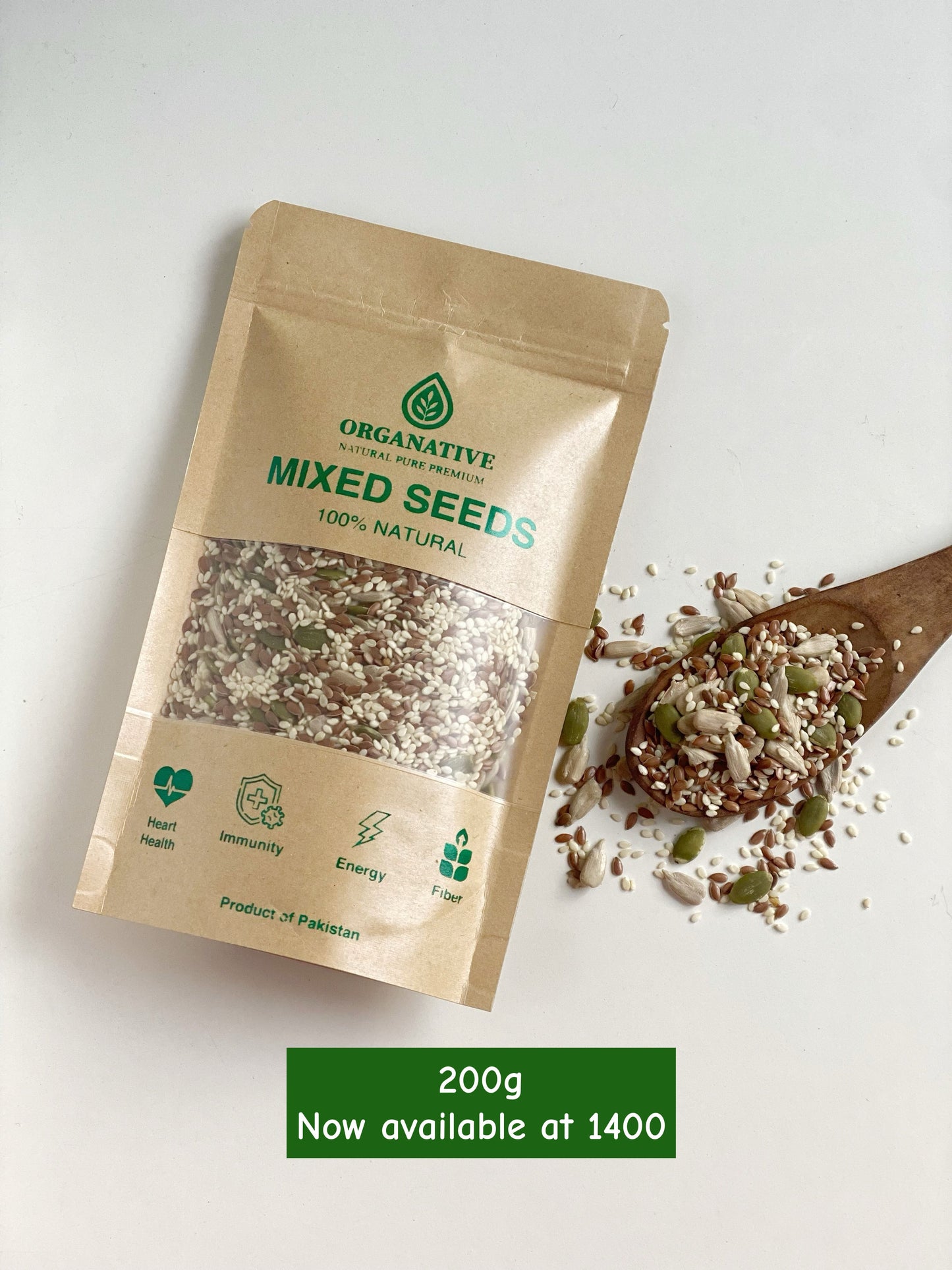 Mixed Seeds • 4-in-1 Superfood • Energy Boost • Digestion Support • Heart Wellness | 200 gm