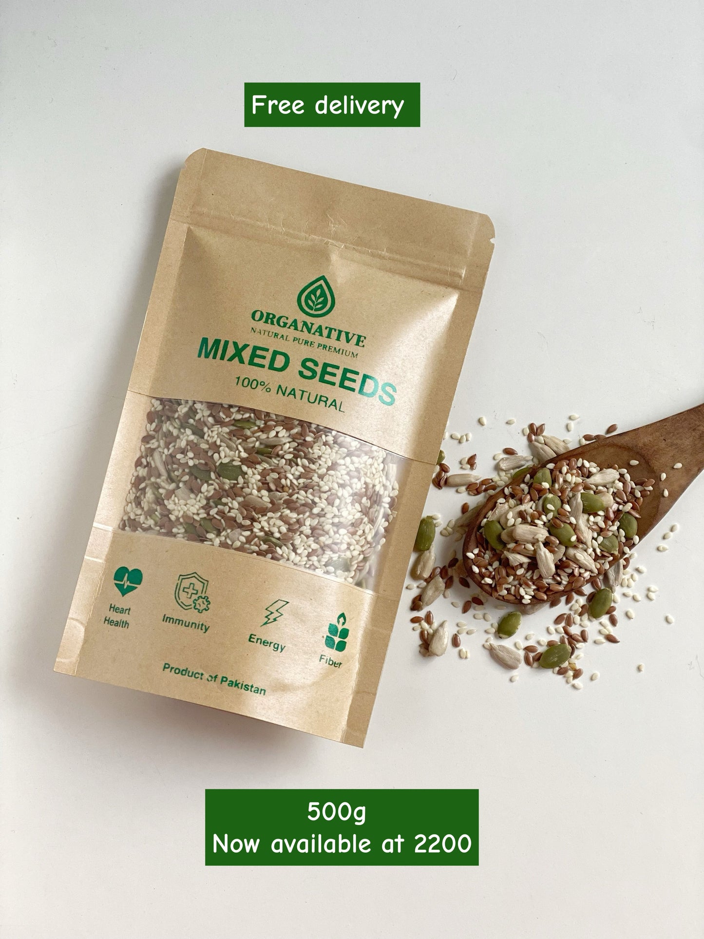 Mixed Seeds • 4-in-1 Superfood • Energy Boost • Digestion Support • Heart Wellness | 500 gm