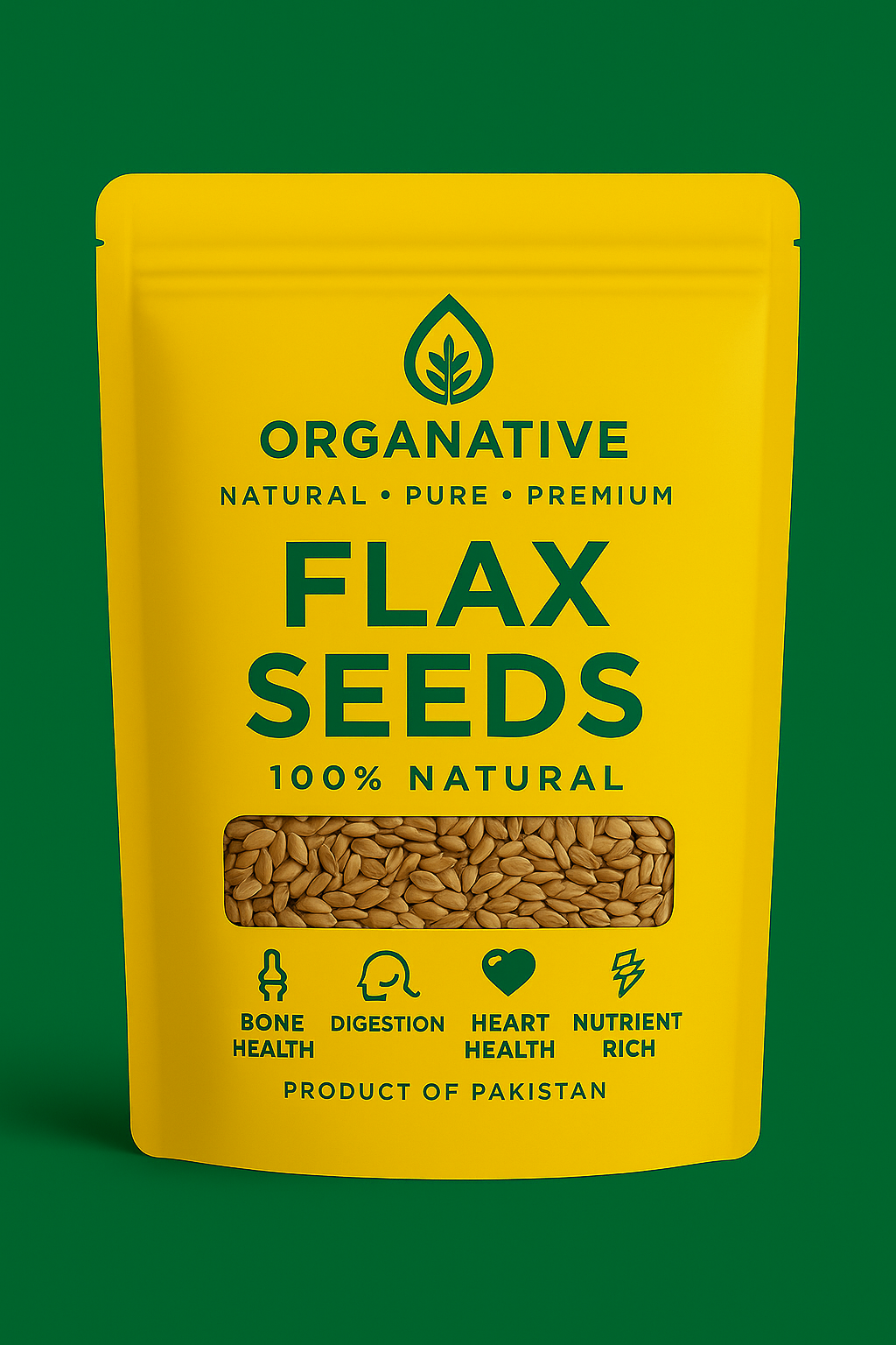 Flax Seeds • Omega-3 Boost • Digestion Support • Heart Wellness • Healthy Skin | 200 gm
