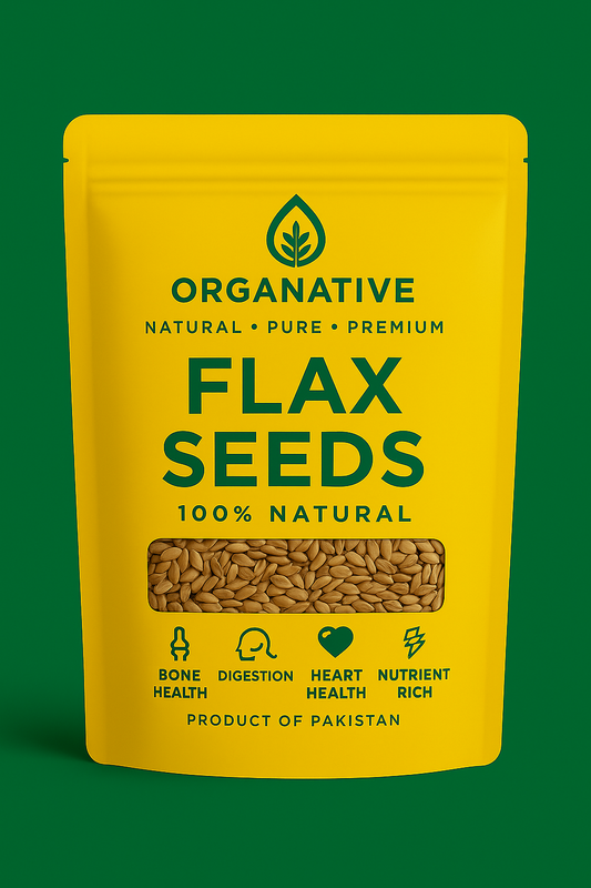 Flax Seeds • Omega-3 Boost • Digestion Support • Heart Wellness • Healthy Skin | 500 gm