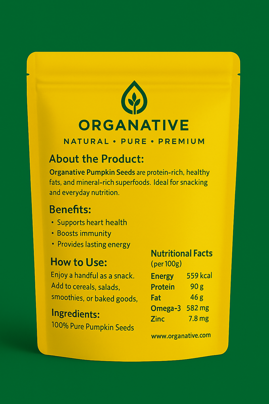 Pumpkin Seeds • Protein Rich • Immunity Support • Energy Boost • Heart Wellness | 500 gm