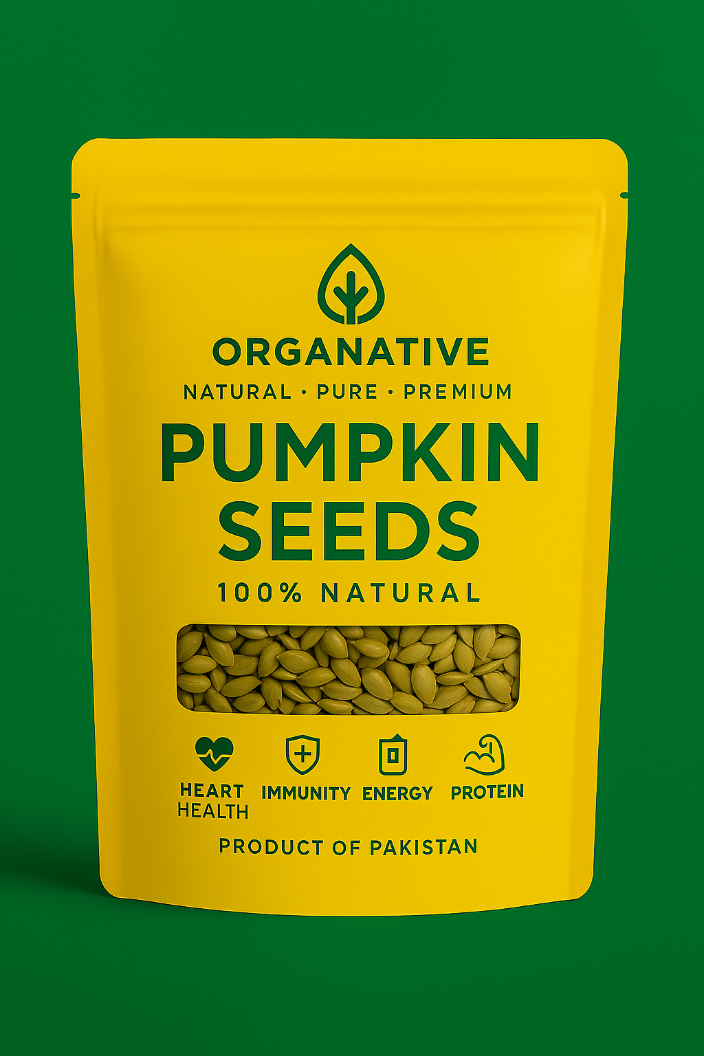 Pumpkin Seeds • Protein Rich • Immunity Support • Energy Boost • Heart Wellness | 500 gm