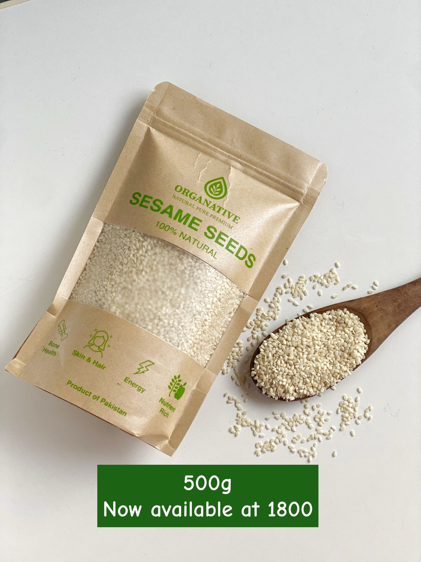 Sesame Seeds • Heart Health • Digestion Support • Bone Strength • Skin Glow | 500 gm