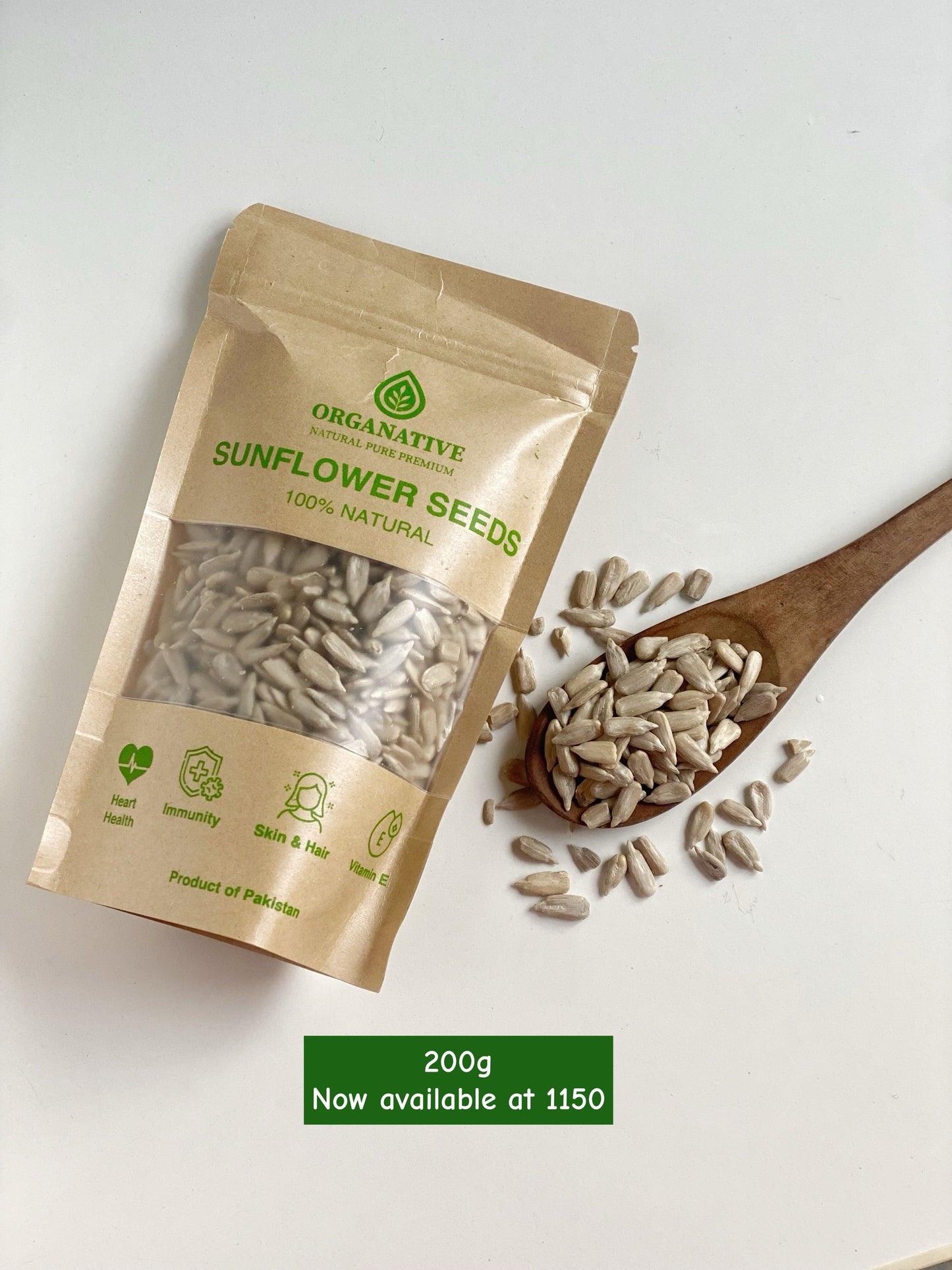 Sunflower Seeds • Vitamin-E Rich • Skin Health • Energy Support • Heart Wellness | 200 gm