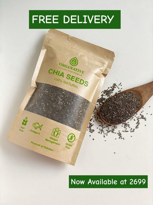 Chia Seeds • Omega-3 Rich • Digestion Support • Energy Boost • Skin Health | 500 gm