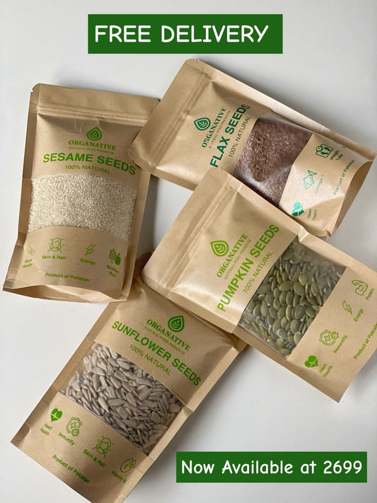 Organative Seed Cycling Kit | 4 Premium Seeds | 800g (200g × 4)